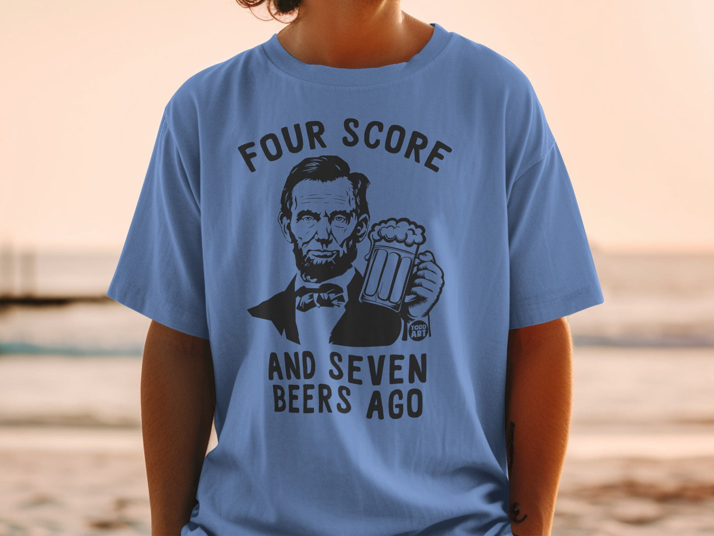 Four Score and Seven Beers Ago Graphic T-Shirt