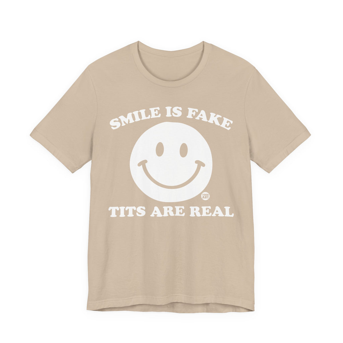 smile fake tits real