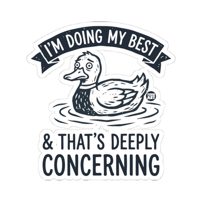 Anxious DuckTodd Art Sticker
