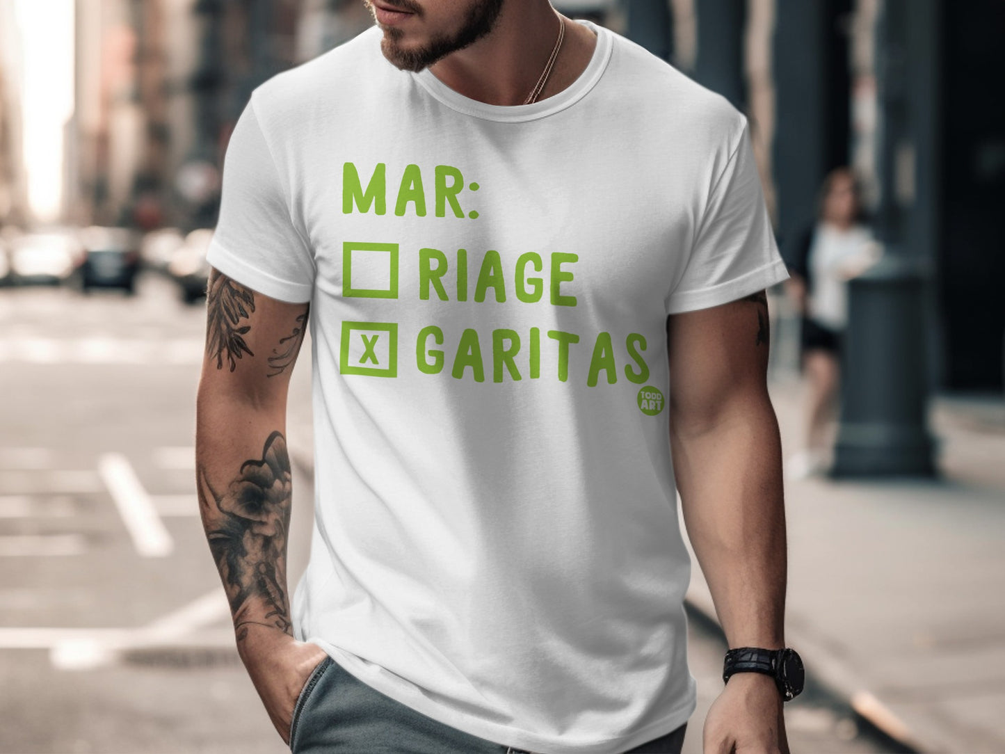 Mar: Ríage Garitas Humorous Casual Tee