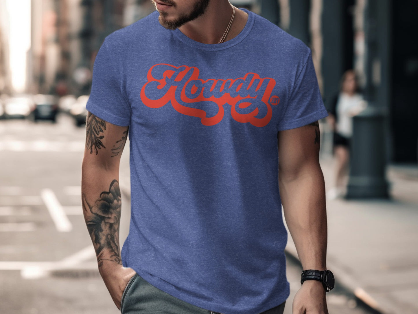 Howdy Graphic Short Sleeve Casual Printed T-shirt