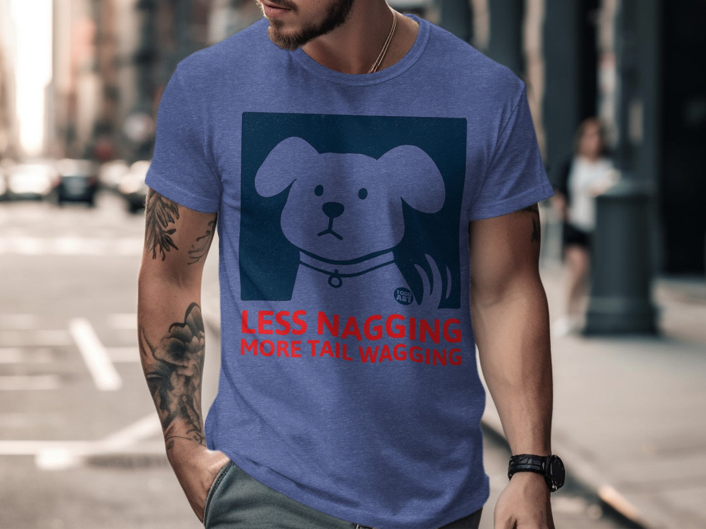 Less Nagging More Tail Wagging Graphic T-Shirt product type