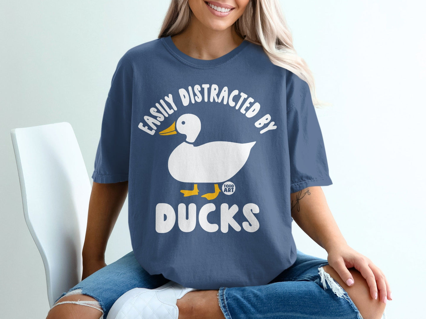 Easily Distracted By Ducks Graphic T-Shirt