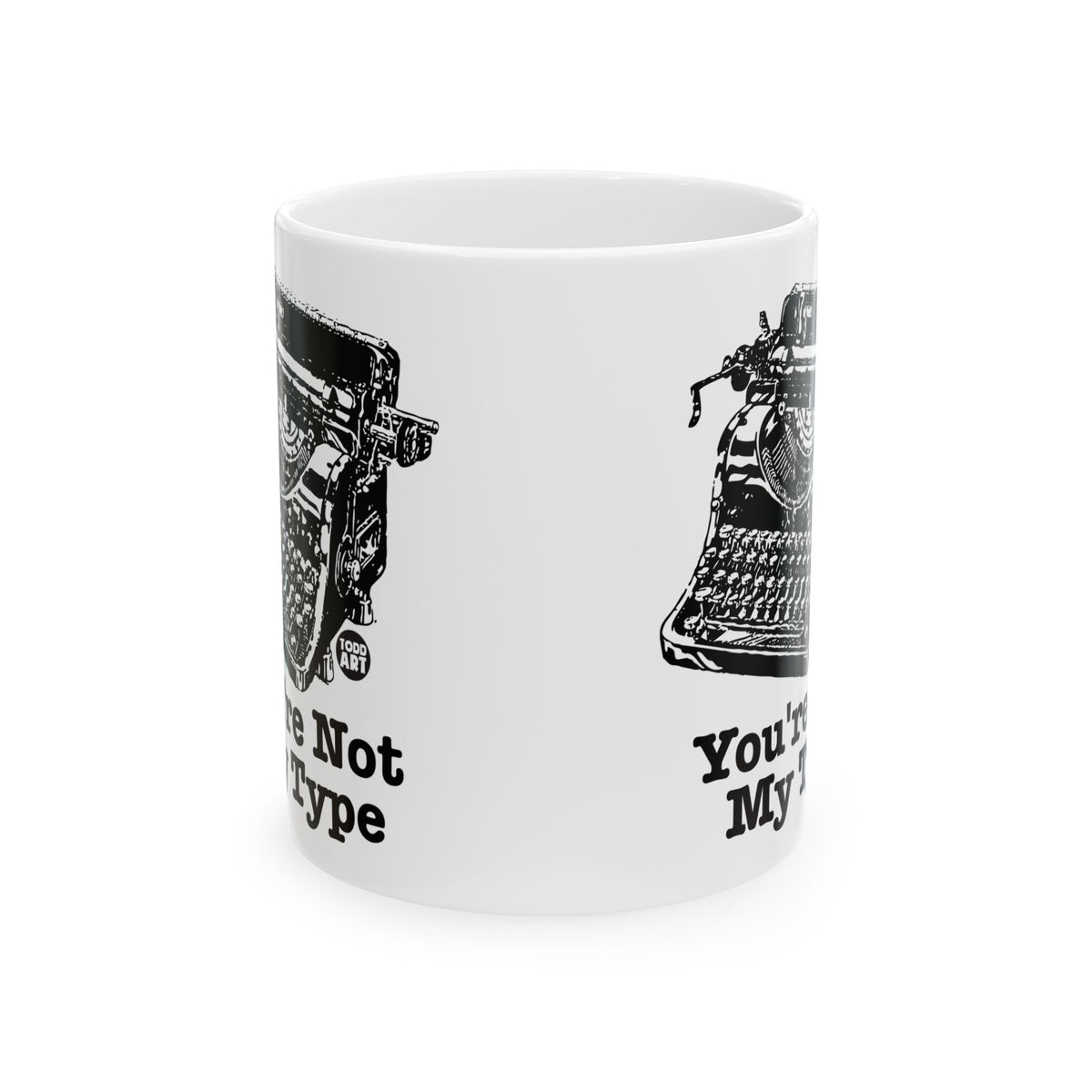 Typewriter Blues Todd Art Mug