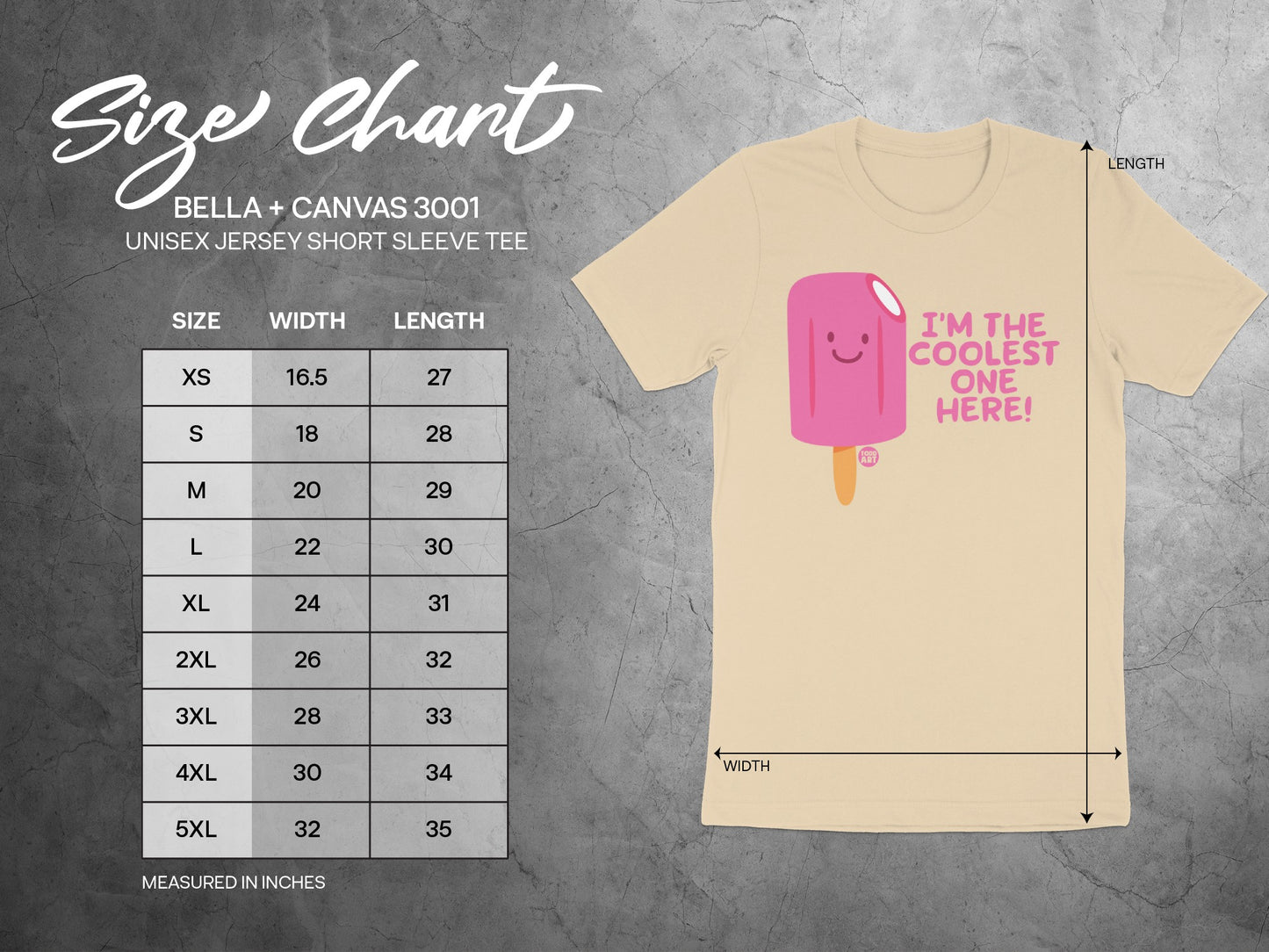 I'm The Coolest One Here Bella+Canvas 3001 Unisex Tee