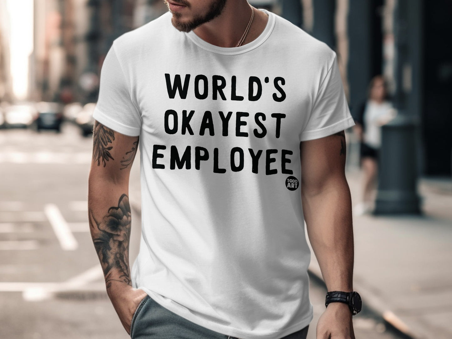 World's Okayest Employee Graphic T-Shirt