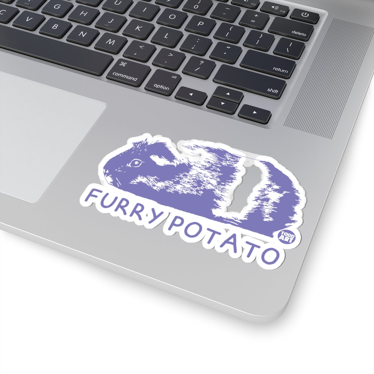 Fuzzy SpudTodd Art Sticker