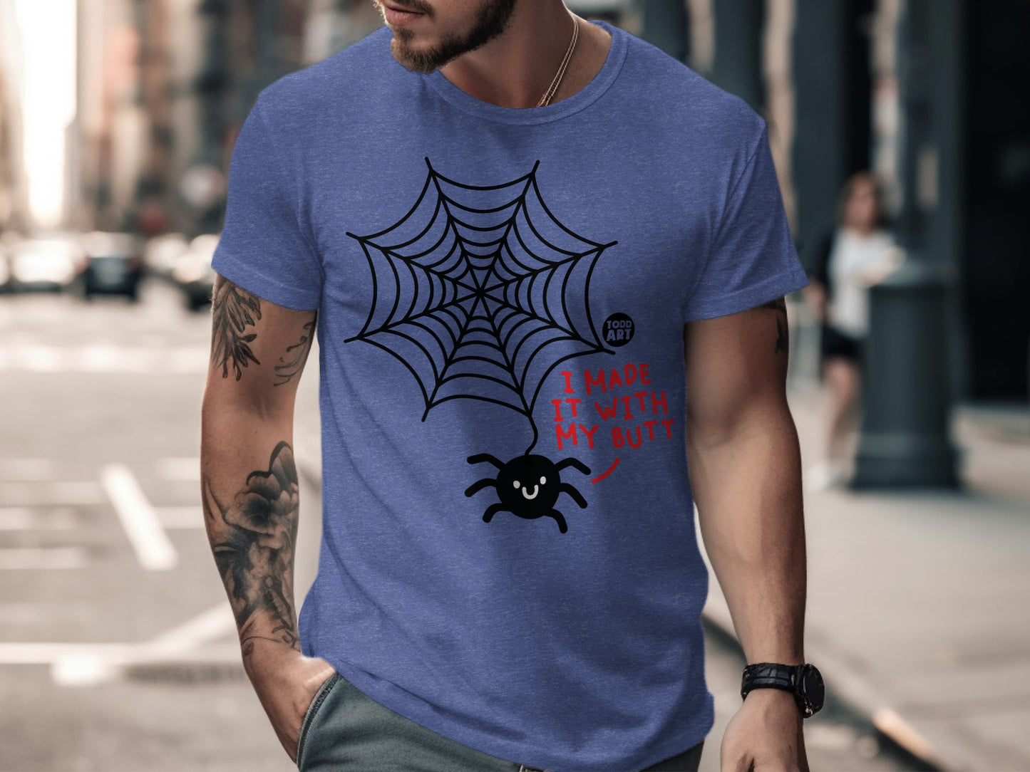 Funny Spider Web I Made It With My Butt T-shirt