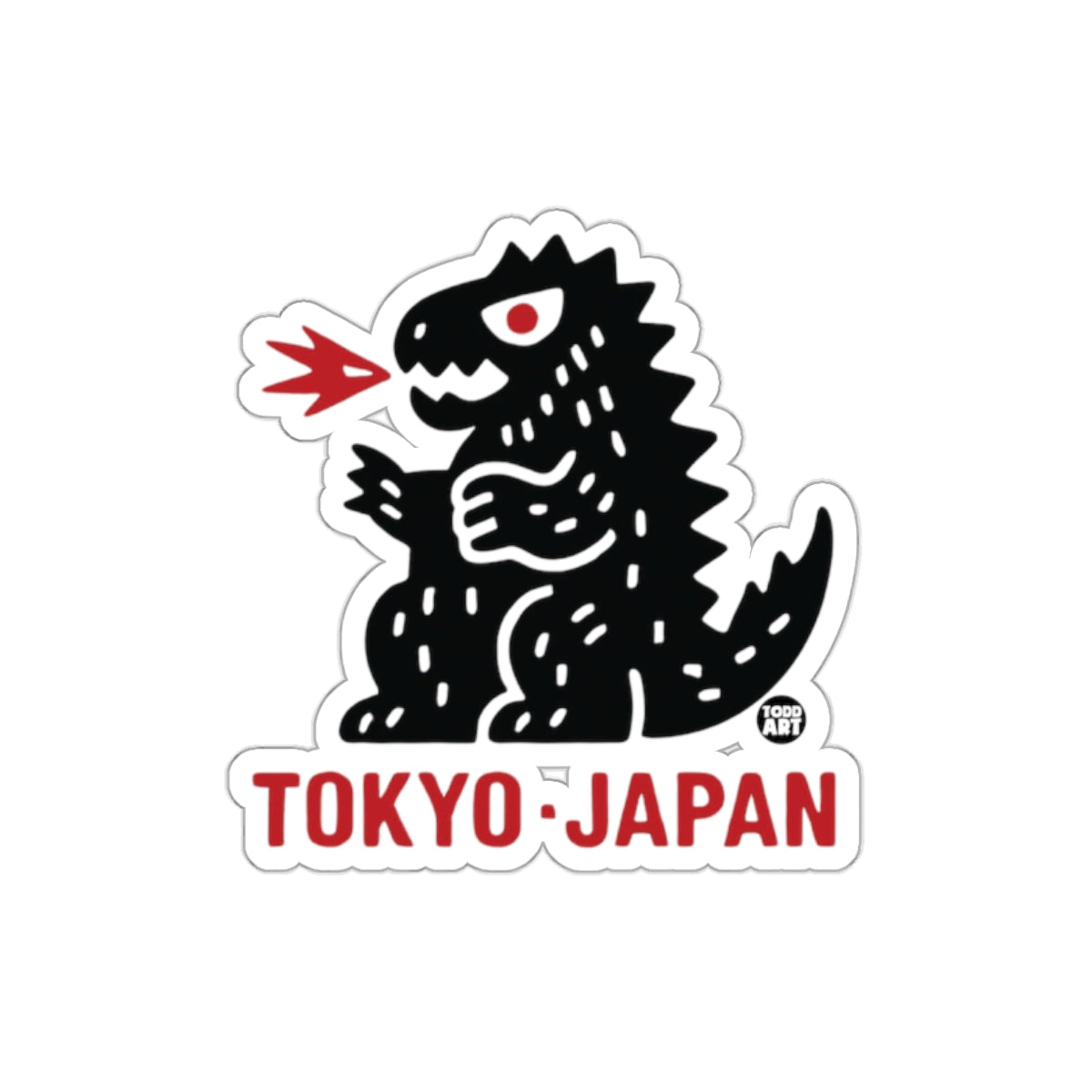 Tokyo Japan Cartoon Monster Sticker Design