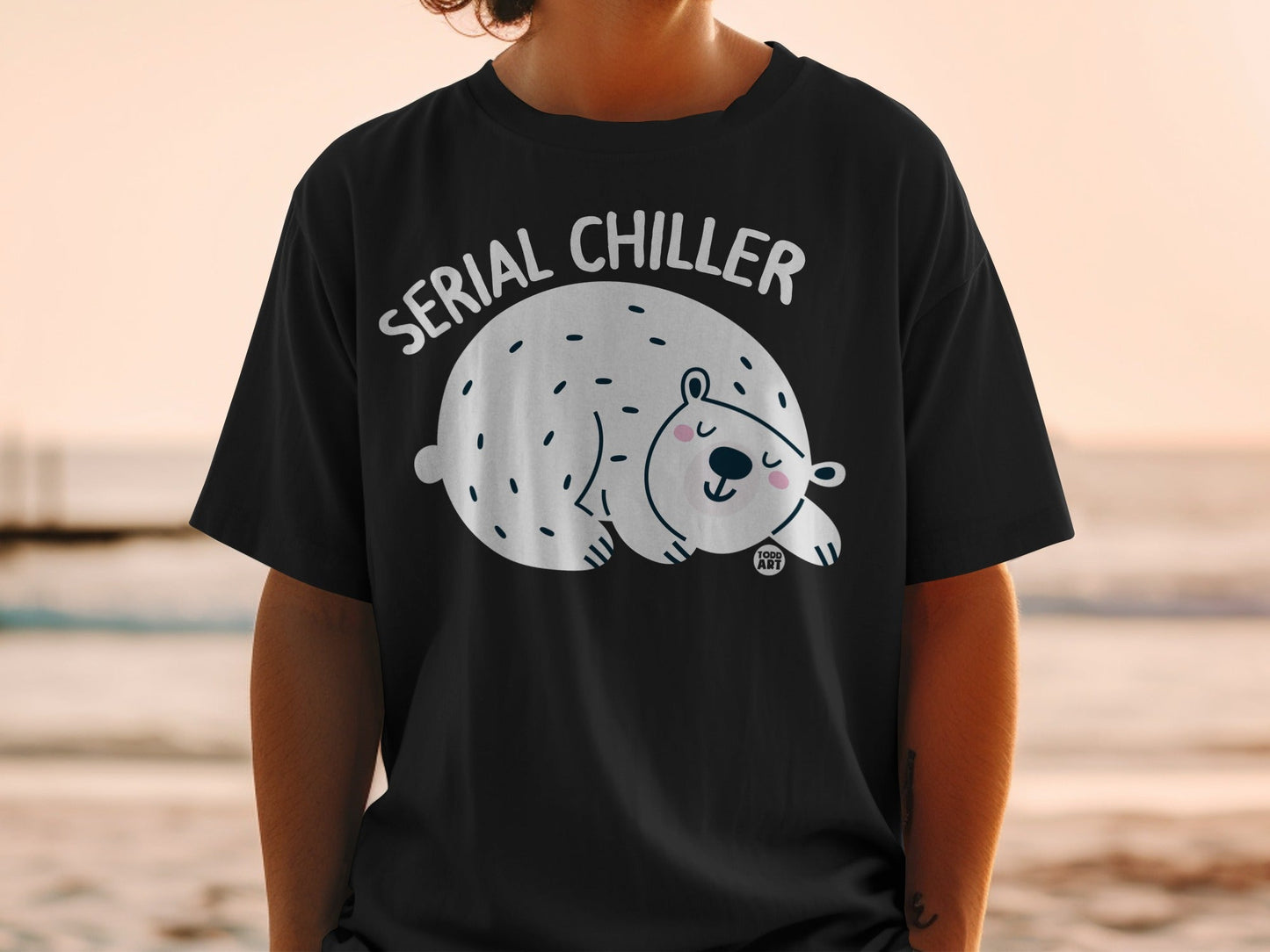 Serial Chiller Polar Bear Graphic T-Shirt