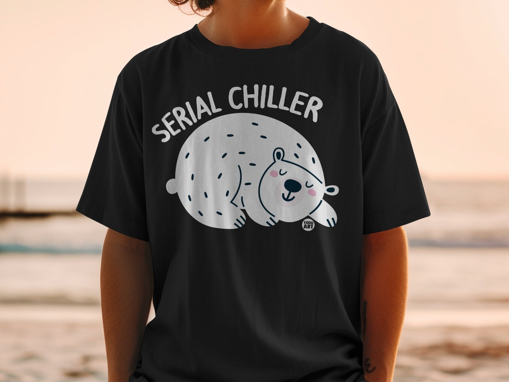 Serial Chiller Polar Bear Graphic T-Shirt