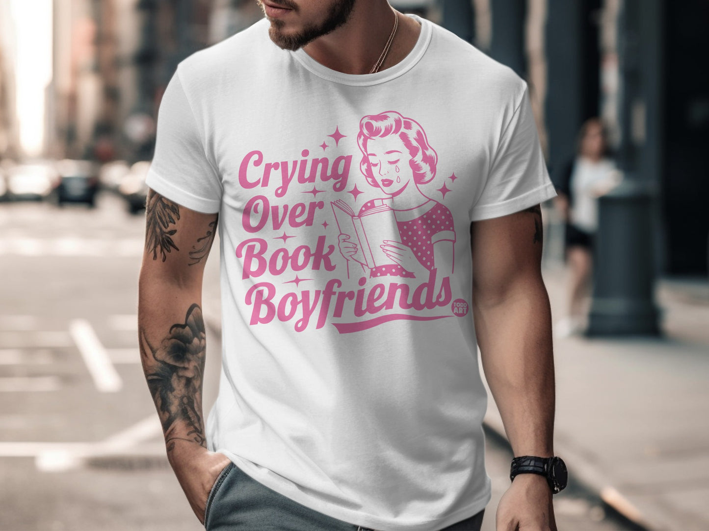 Crying Over Book Boyfriends Graphic Tee