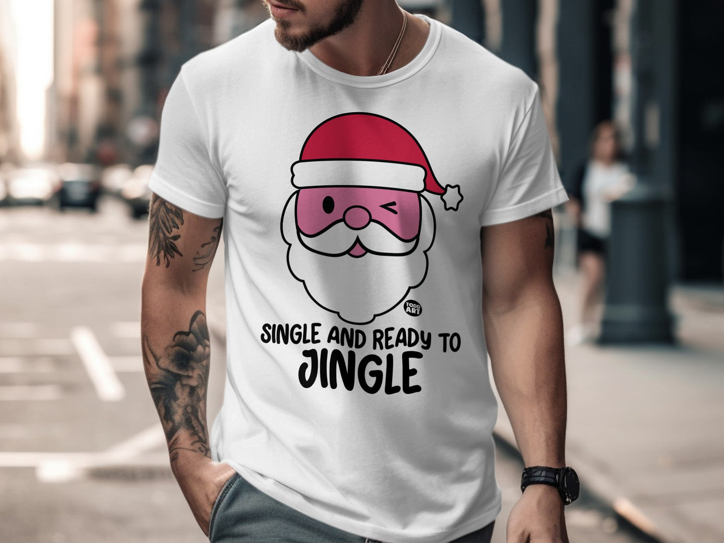 Single and Ready to Jingle Santa Christmas shirt