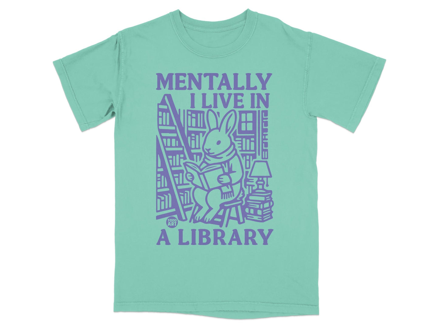 Mentally I Live In A Library Graphic T-Shirt
