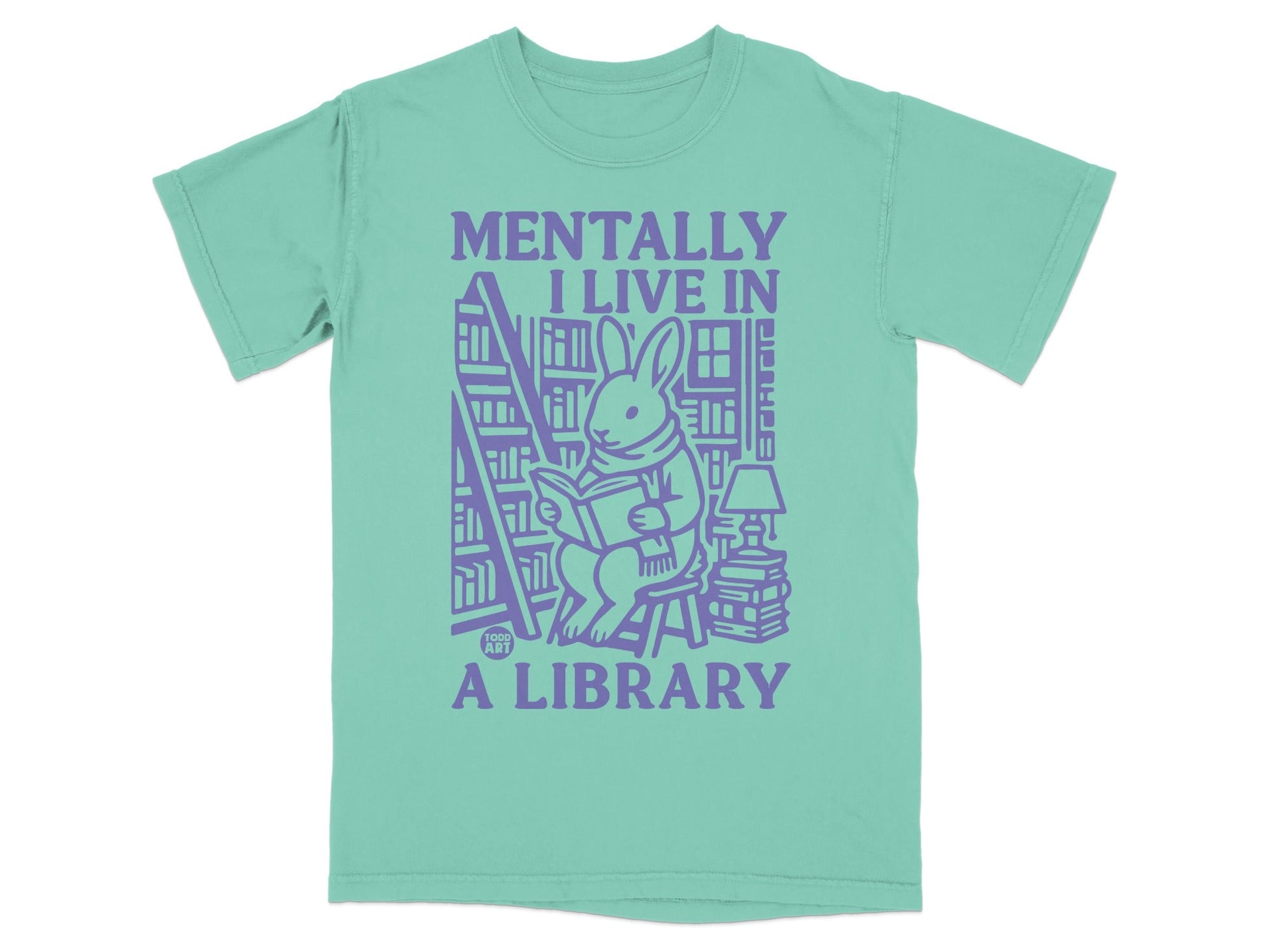 Mentally I Live In A Library Graphic T-Shirt