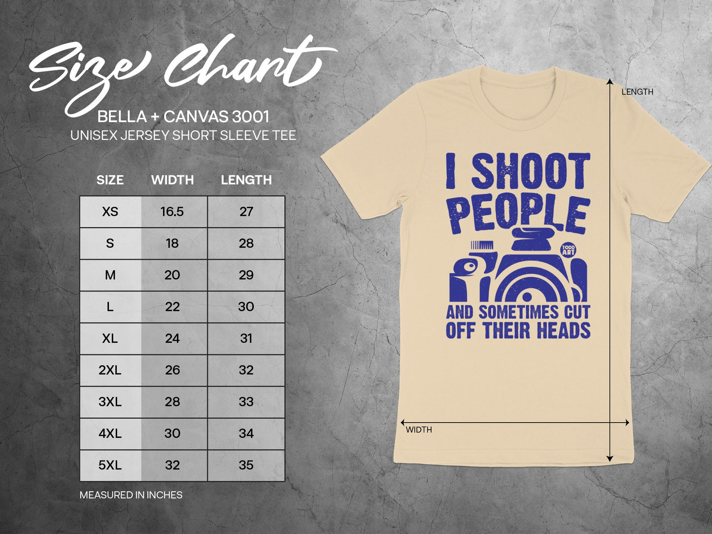 I Shoot People Funny Unisex Jersey Short Sleeve Tee product