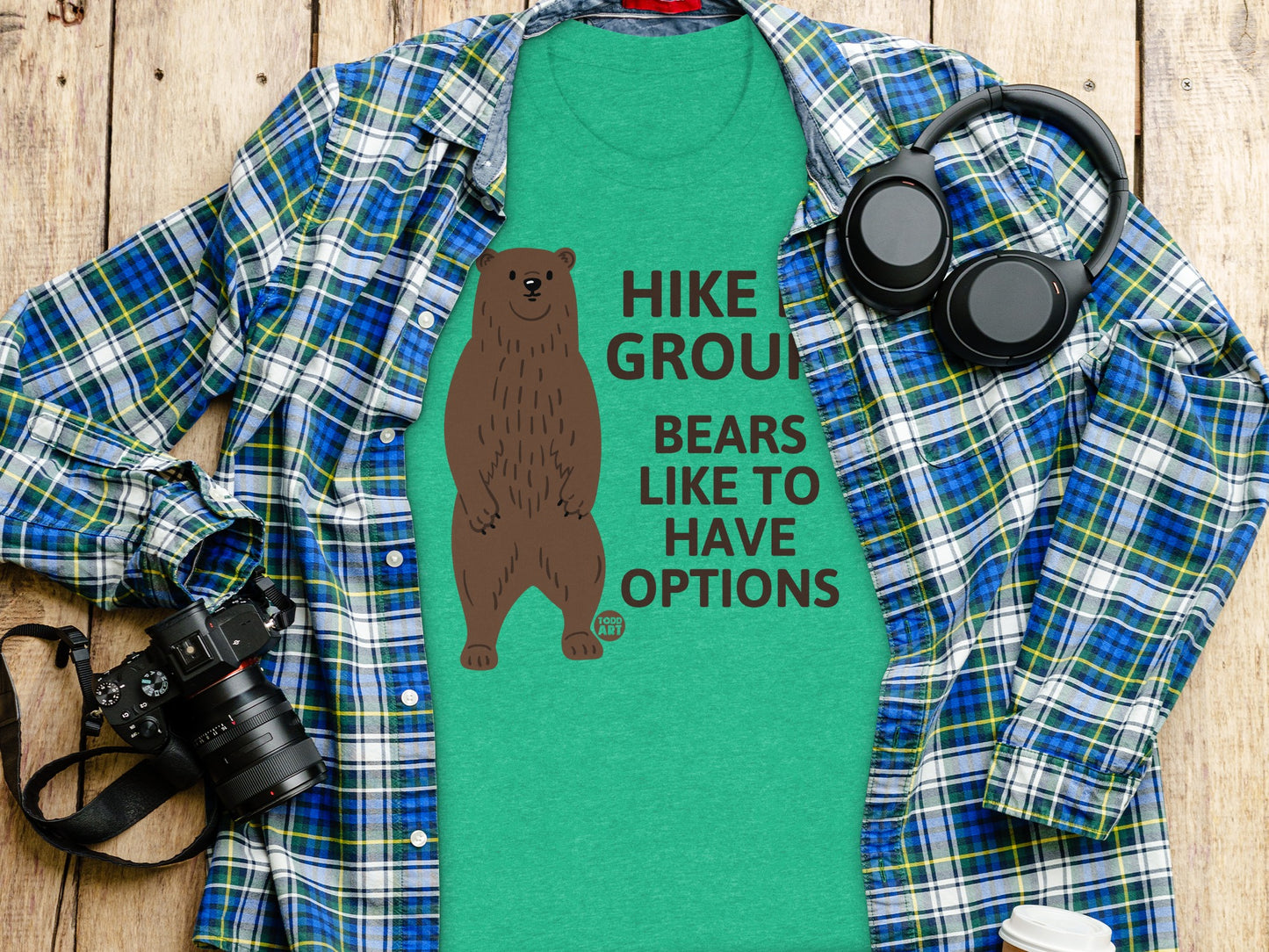 Hike Grounds Bears Like To Have Options T-Shirt