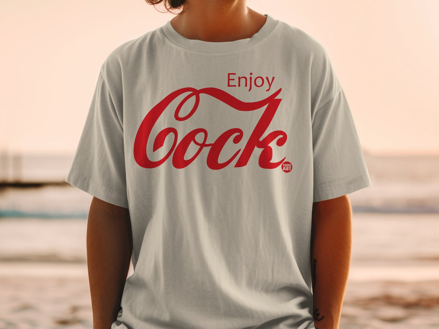Enjoy Coke Todd Art Graphic T-Shirt