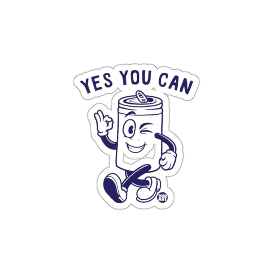 Yes You Can Motivational Graphic Sticker