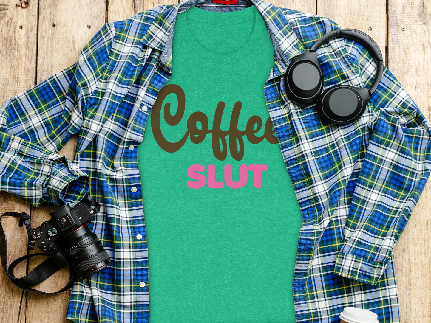 Coffee Slut Graphic T-Shirt for Coffee Lovers