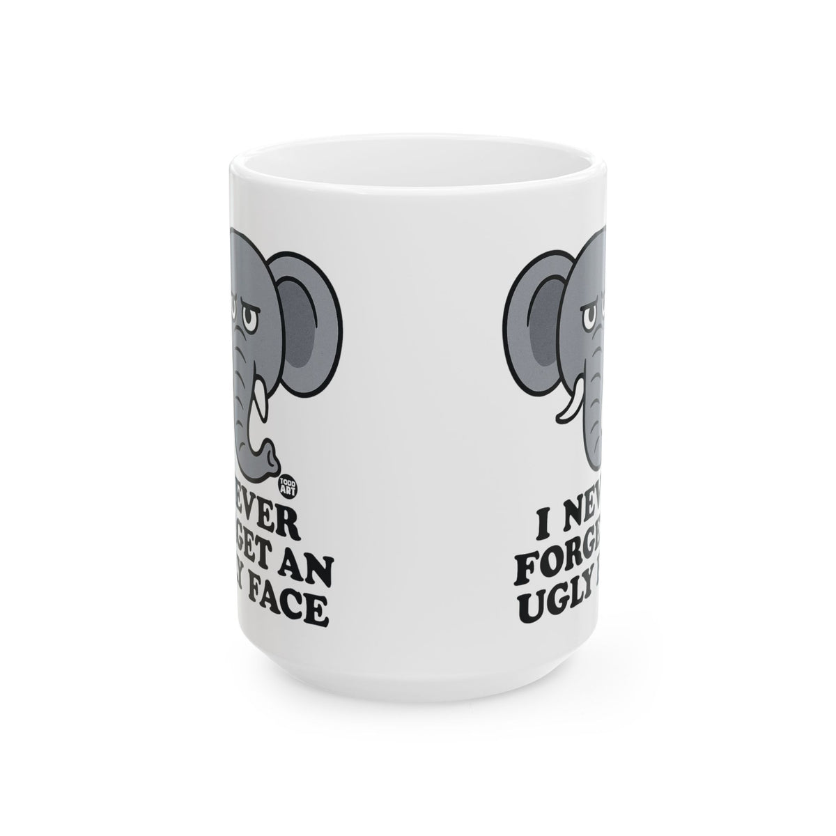 Elephant with an Attitude Todd Art Mug