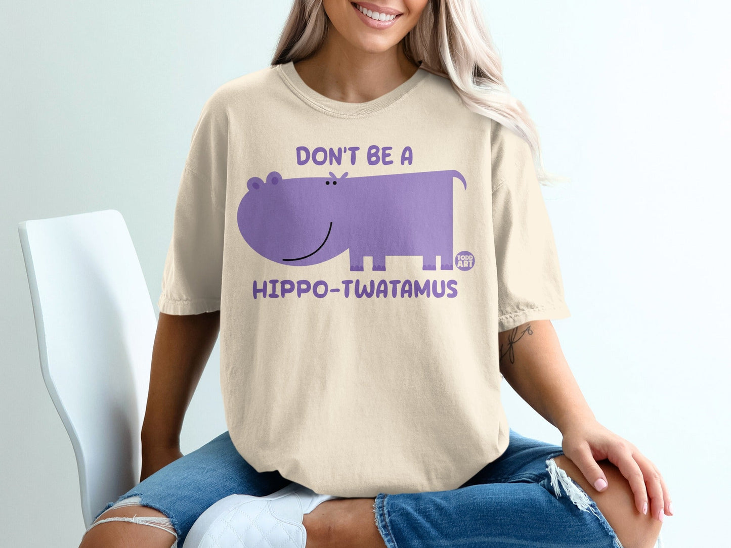 Don't Be a Hippo-Twatamus Graphic Tee Shirt