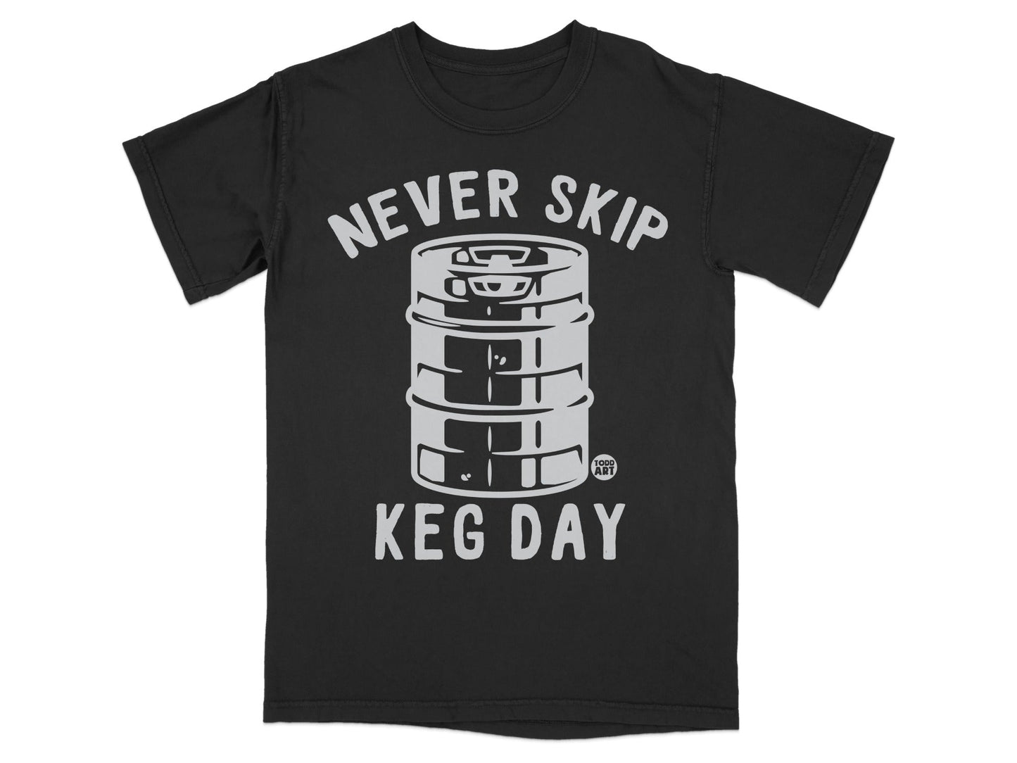 Never Skip Keg Day Graphic T-Shirt Design Product
