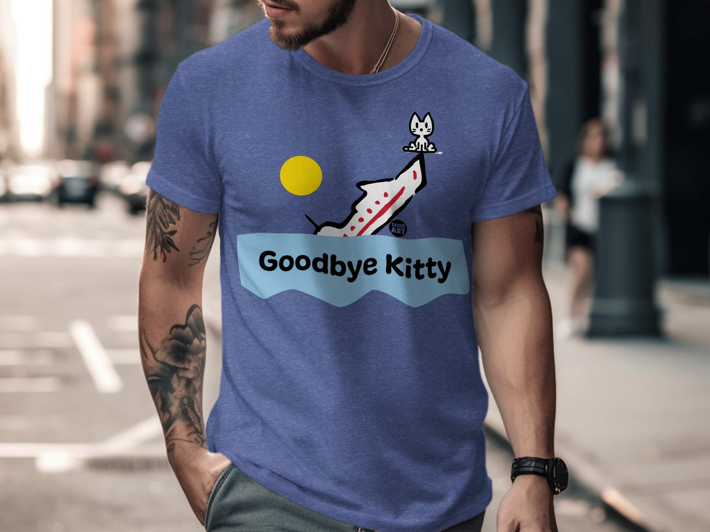 Goodbye Kitty Shirt Graphic Print Casual Apparel