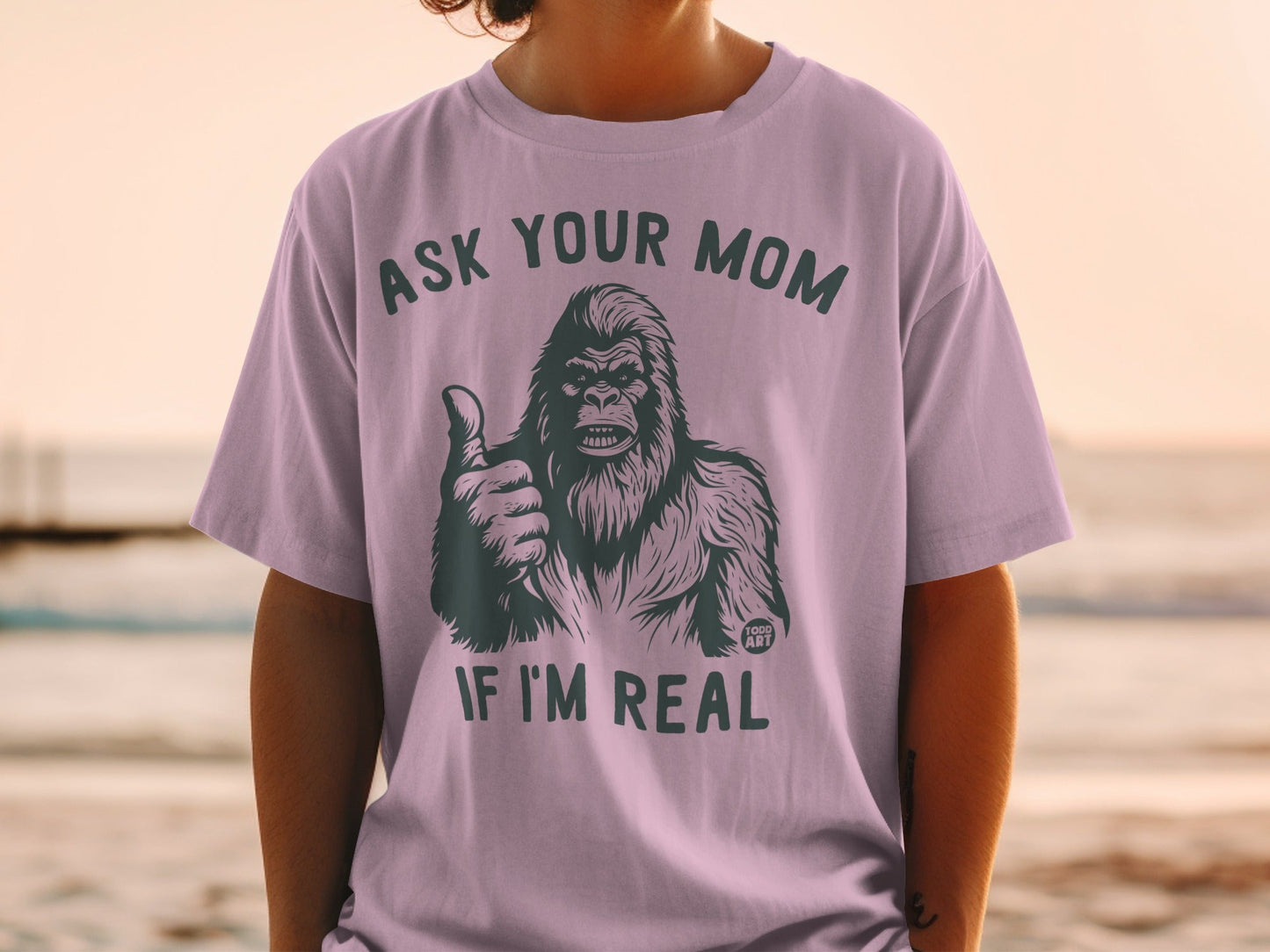 Ask Your Mom If I'm Real Graphic Tee Shirt