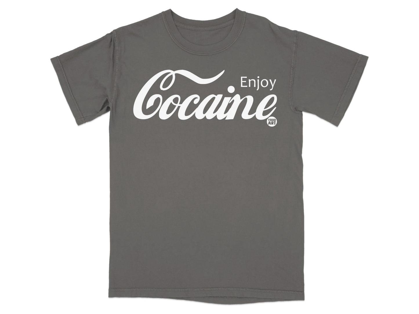 Enjoy Cocaine Todd Art Graphic T-Shirt