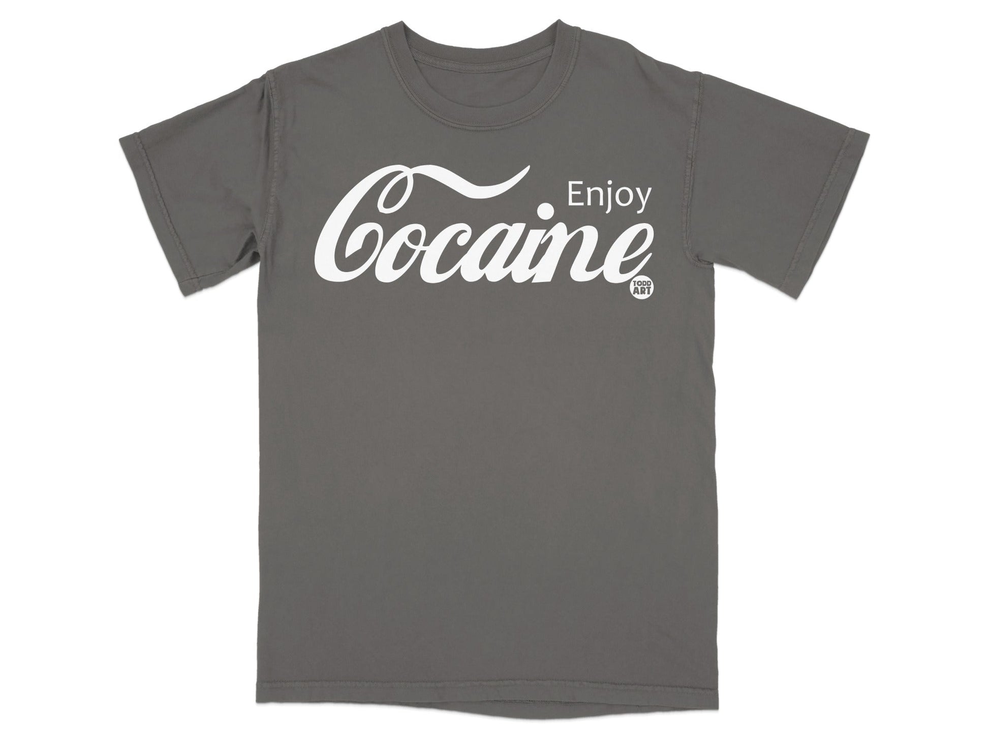 Enjoy Cocaine Todd Art Graphic T-Shirt