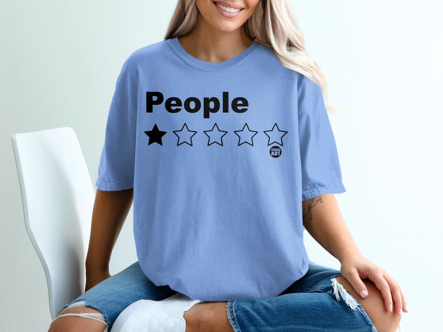 People One Star Rating Todd Art Light Blue product type