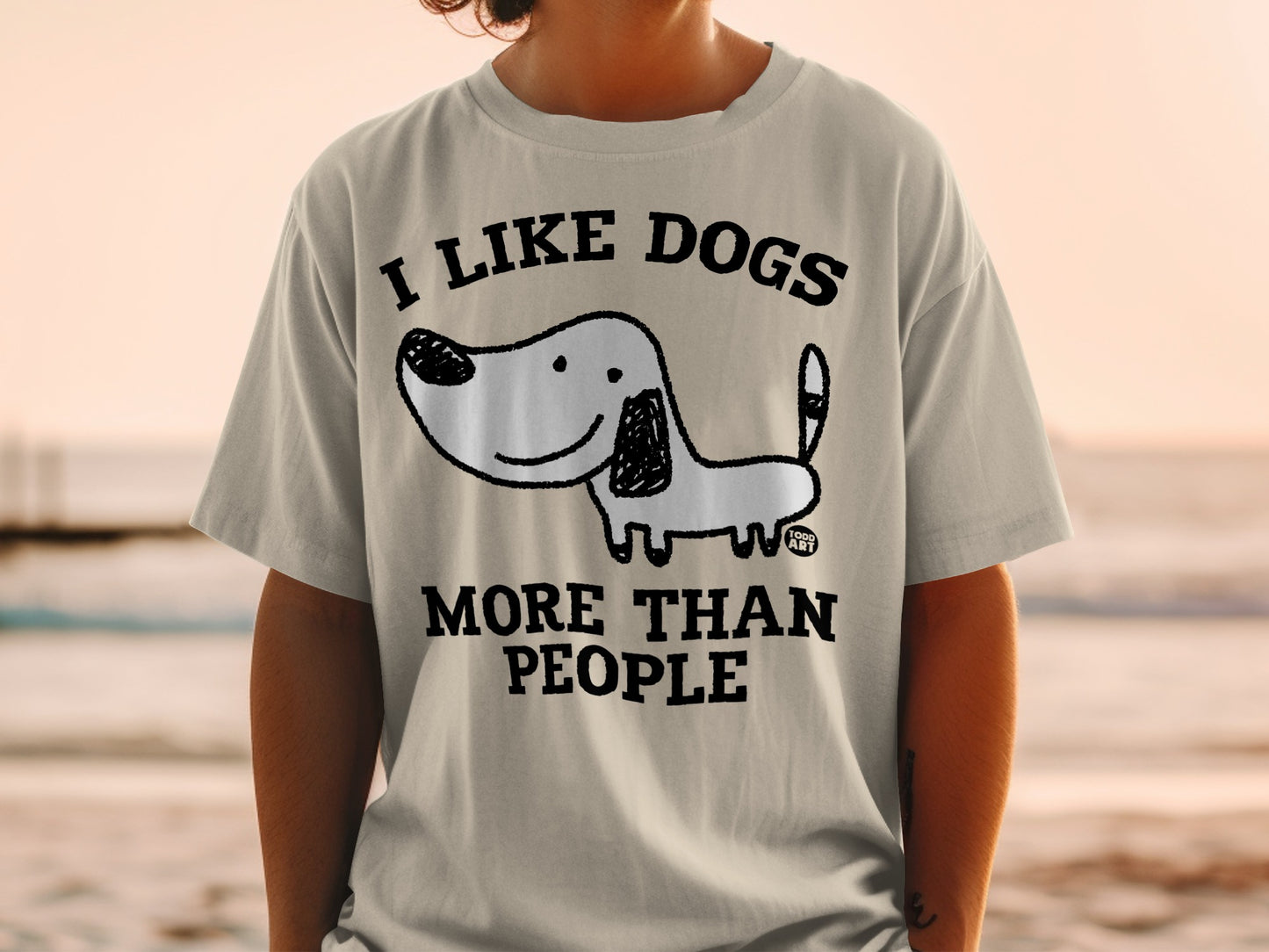 I Like Dogs More Than People Funny Graphic Shirt