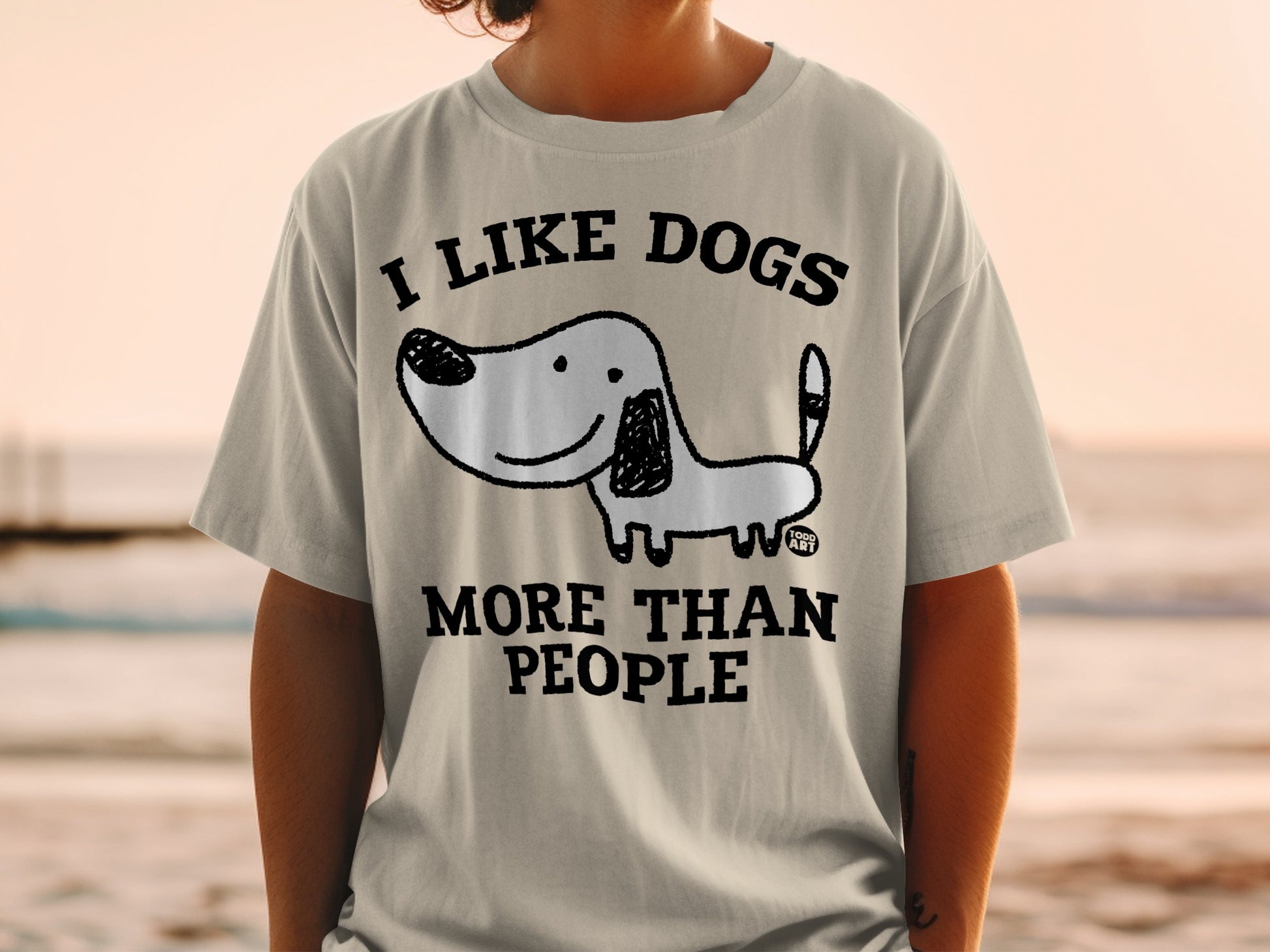 I Like Dogs More Than People Funny Graphic Shirt