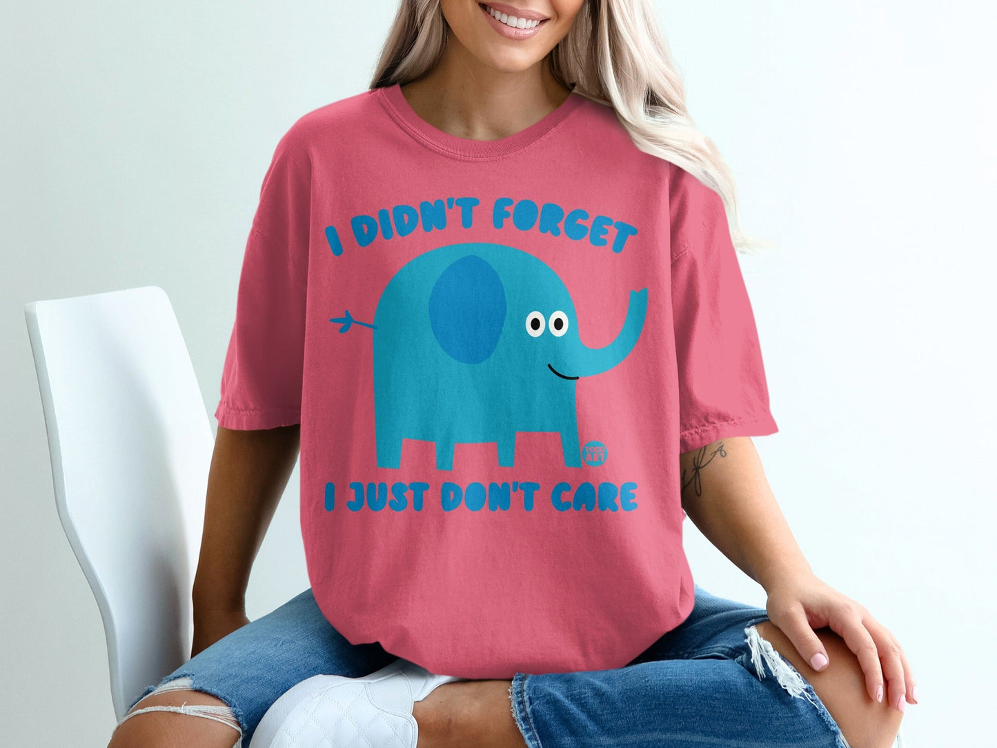 I Didn't Forget I Just Don't Care Elephant T-shirt