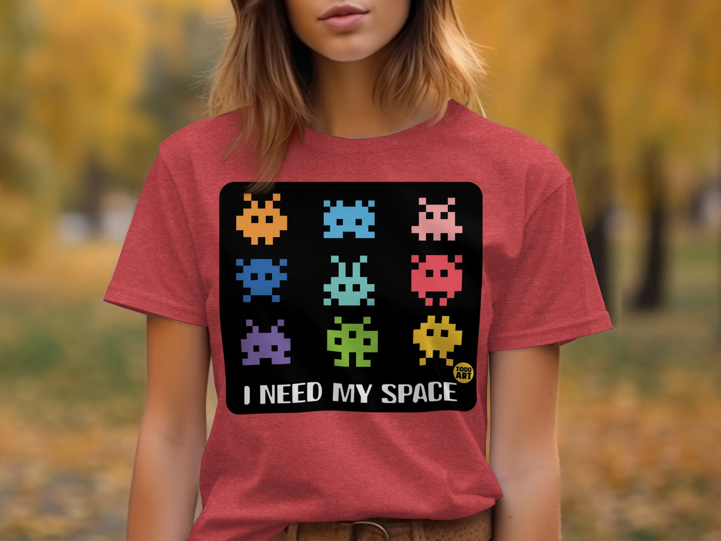 I Need My Space Cute Retro Graphic T Shirt