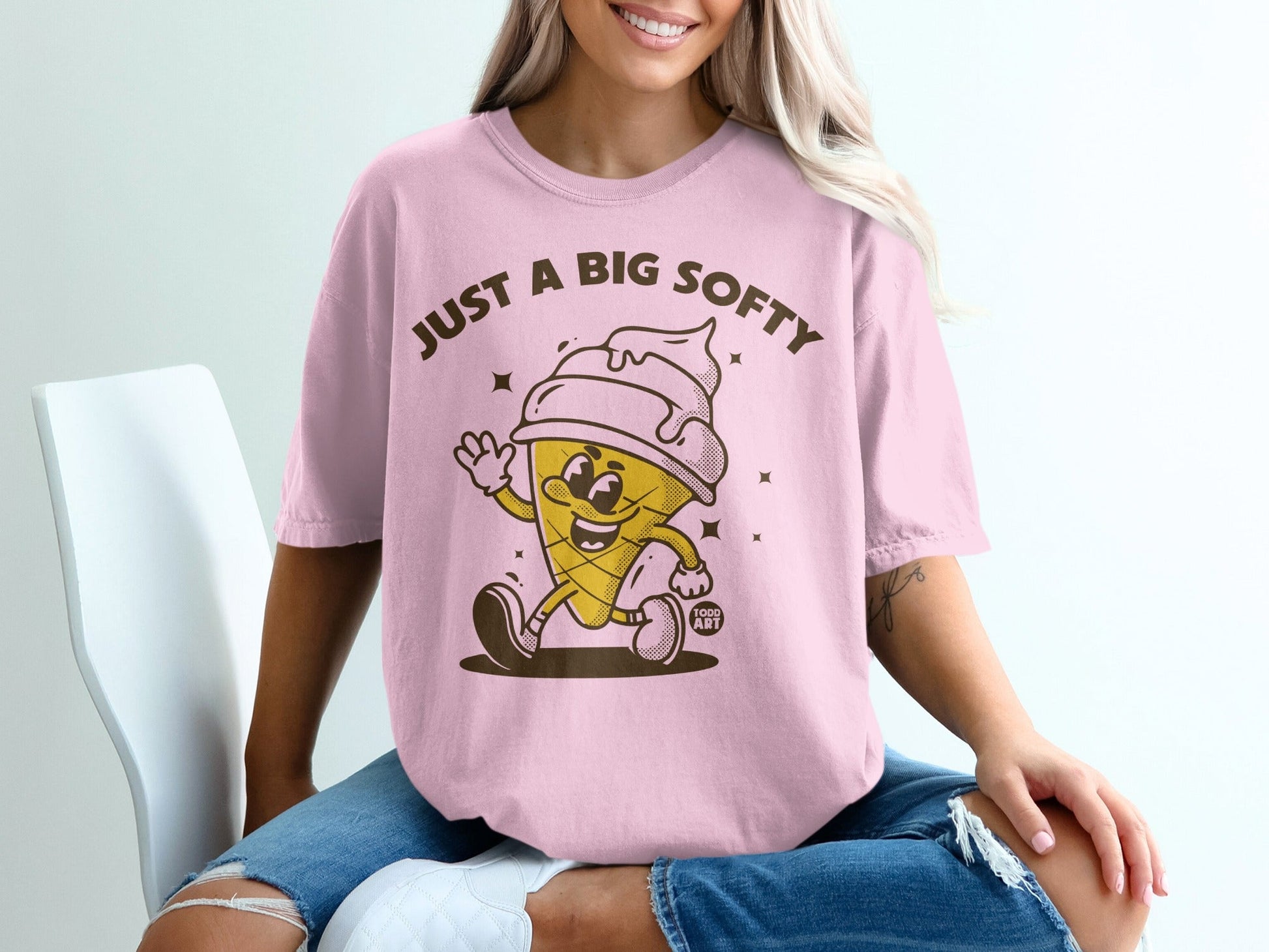Just a Big Softy Ice Cream Graphic Tee