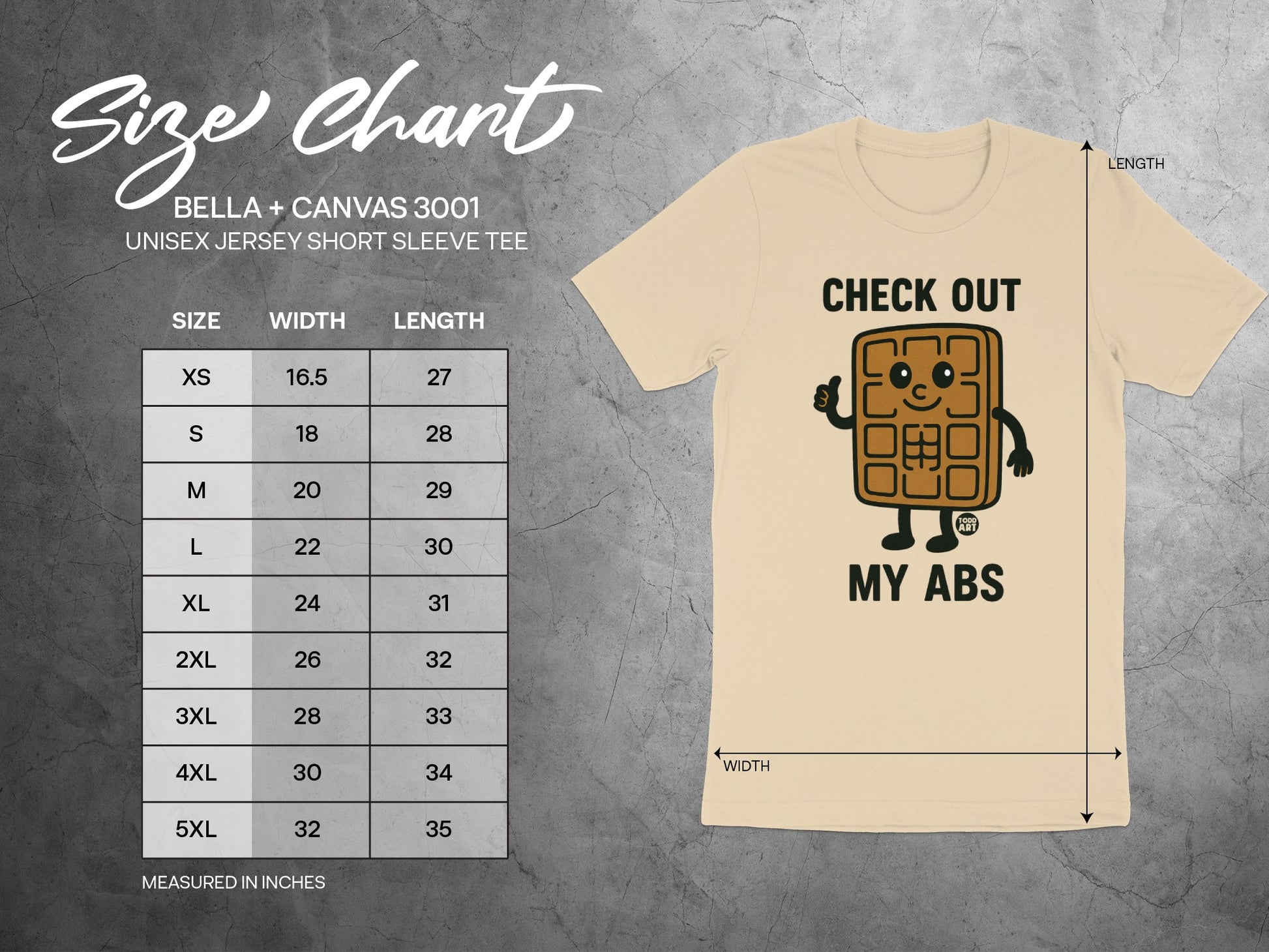 Check Out My Abs Bella Canvas 3001 Unisex Short Sleeve Tee