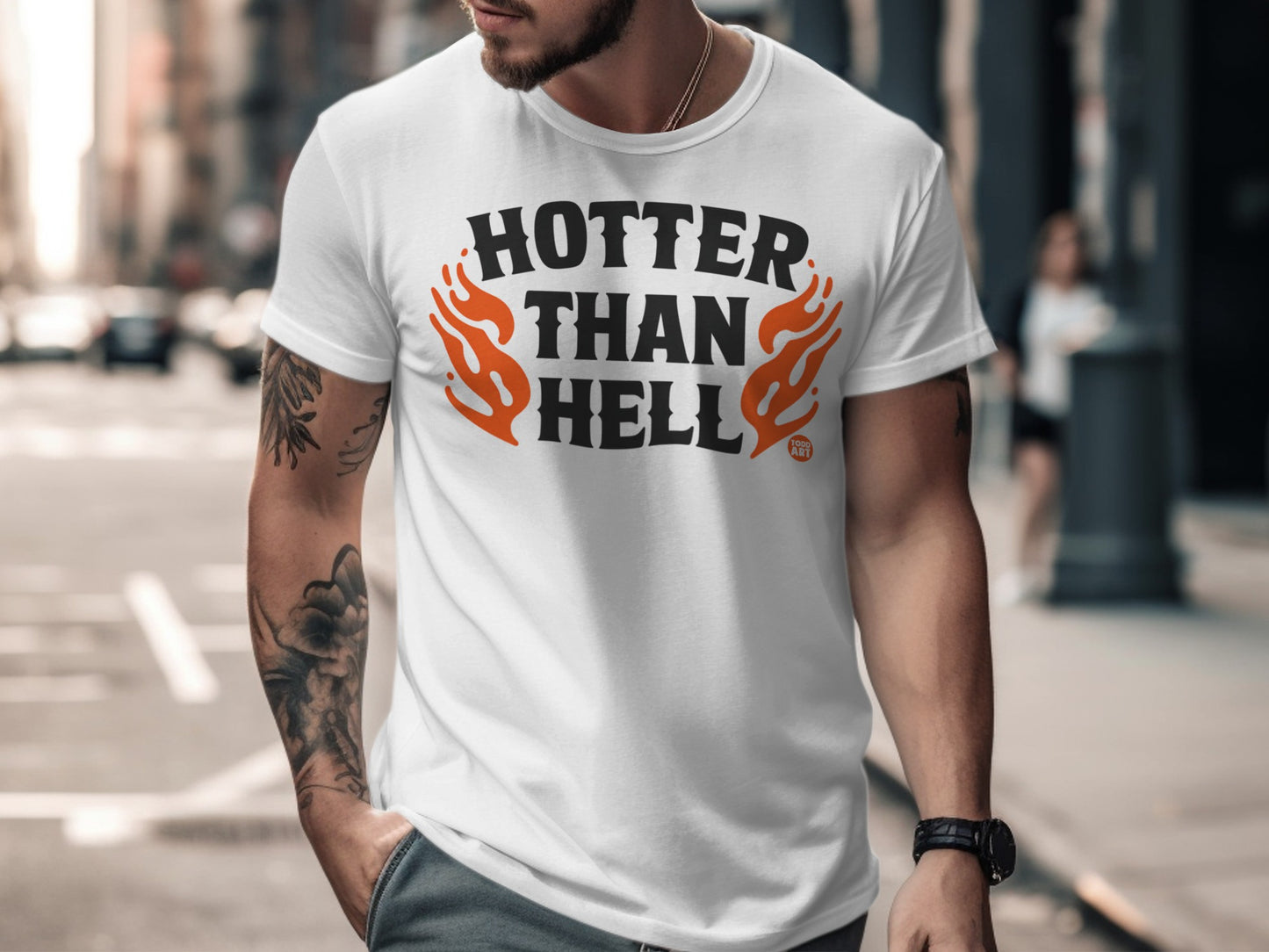 Hotter Than Hell Graphic Printed T-Shirt