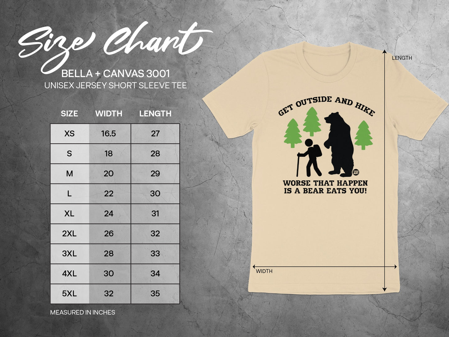 Get Outside and Hike Funny Short Sleeve Tee product