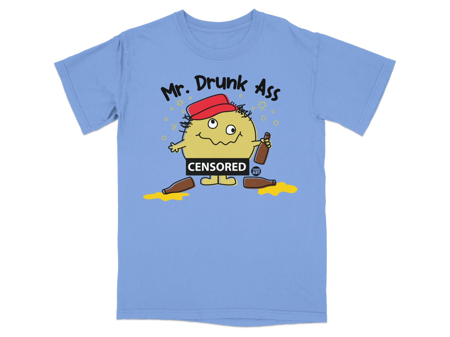 Mr. Drunk Ass Censored Funny Graphic T-Shirt
