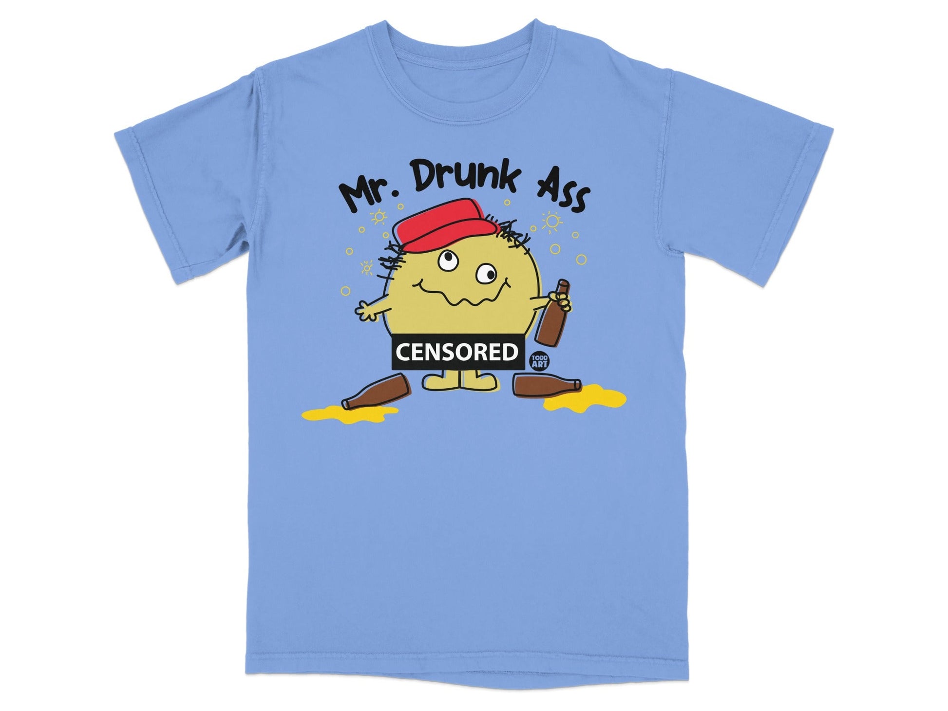 Mr. Drunk Ass Censored Funny Graphic T-Shirt