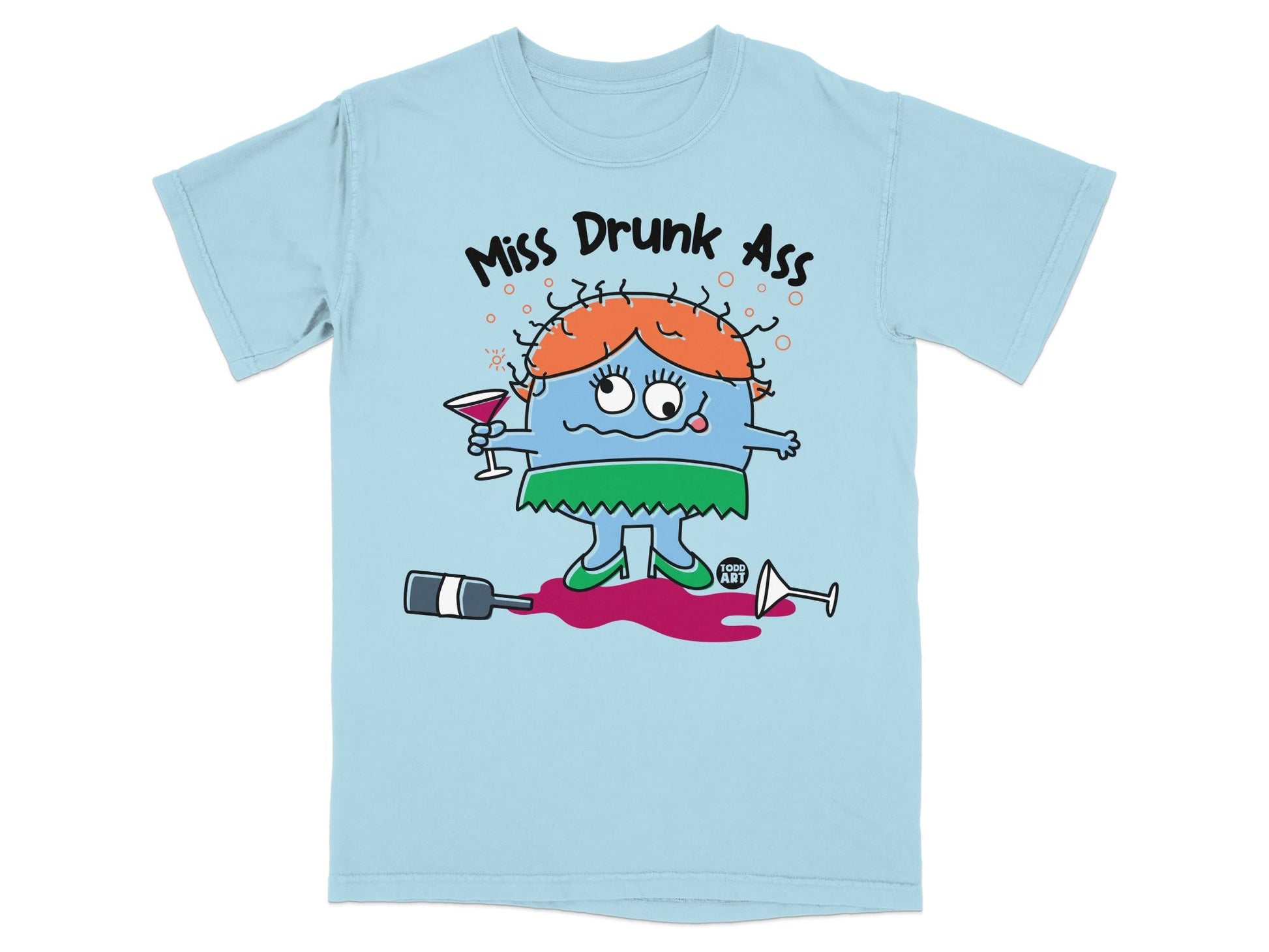 Miss Drunk Ass Funny Graphic T-Shirt