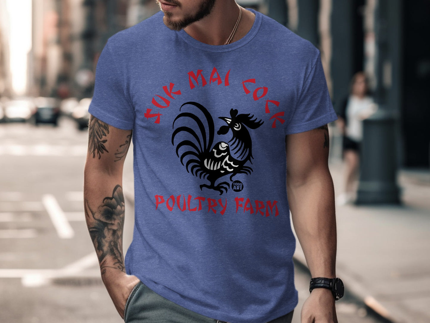 Suk Mai Cock Poultry Farm Graphic T-Shirt