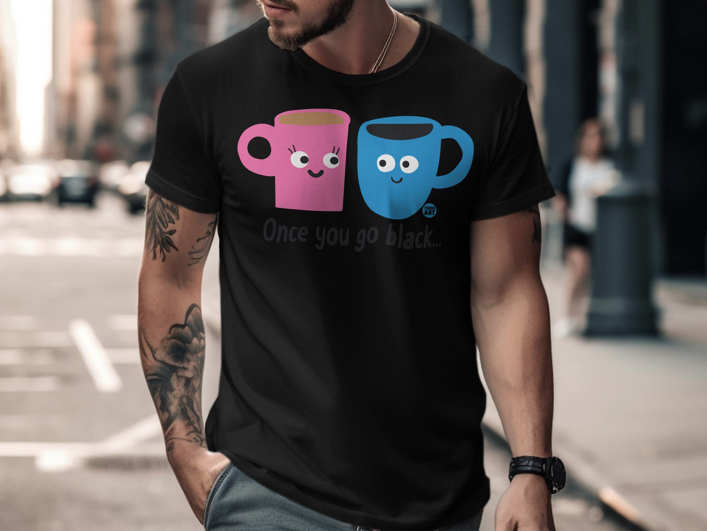 Once You Go Black Funny Cute Coffee Mug T-Shirt