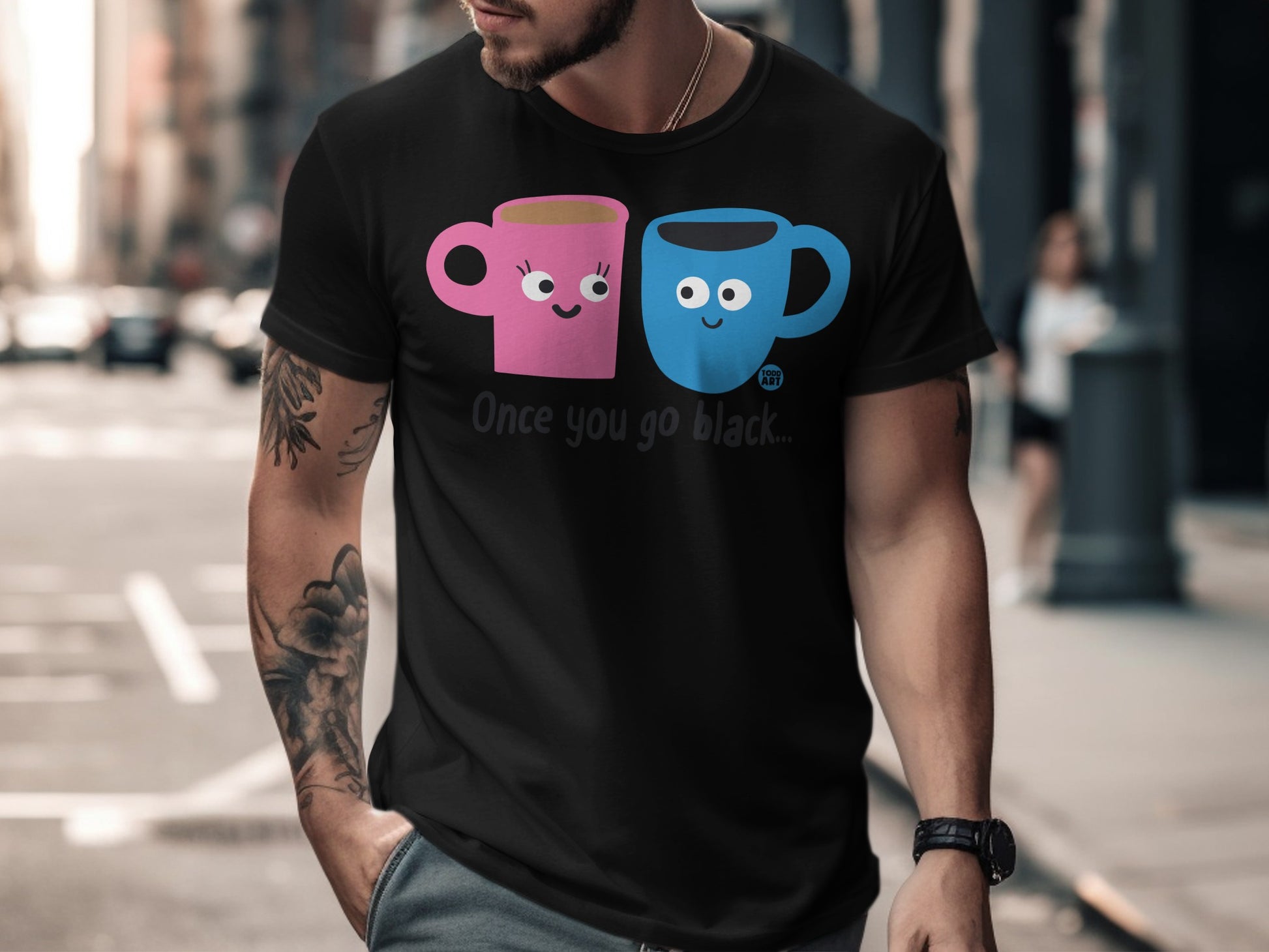 Once You Go Black Funny Cute Coffee Mug T-Shirt