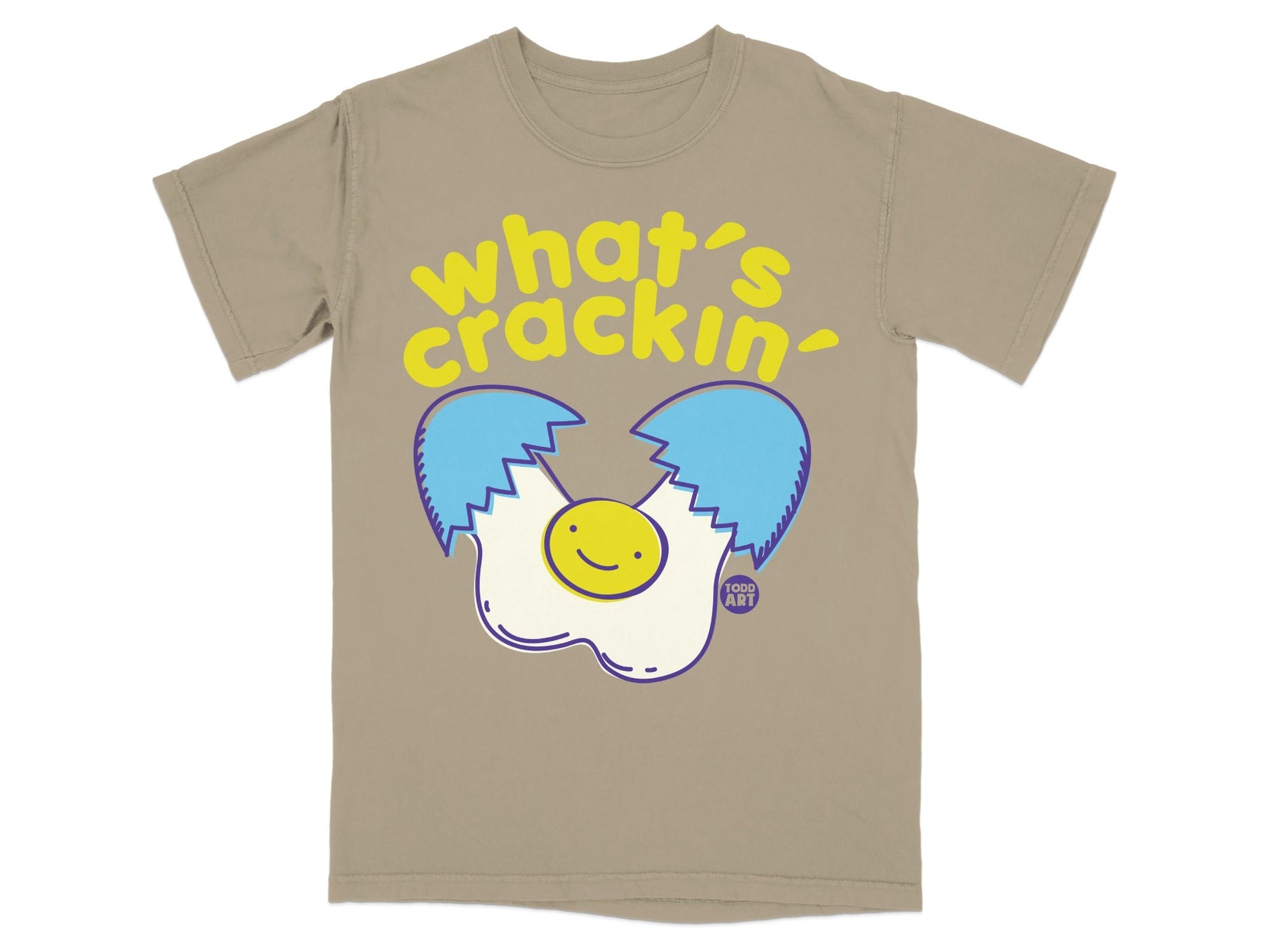What's Crackin' Egg Yolk Smile Graphic T-Shirt