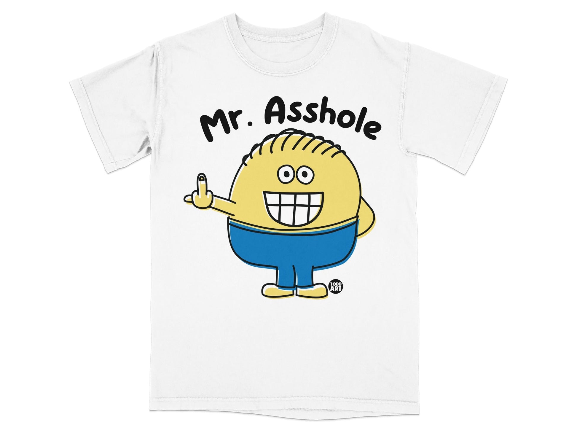 Mr. Asshole Cartoon Character Graphic T-Shirt
