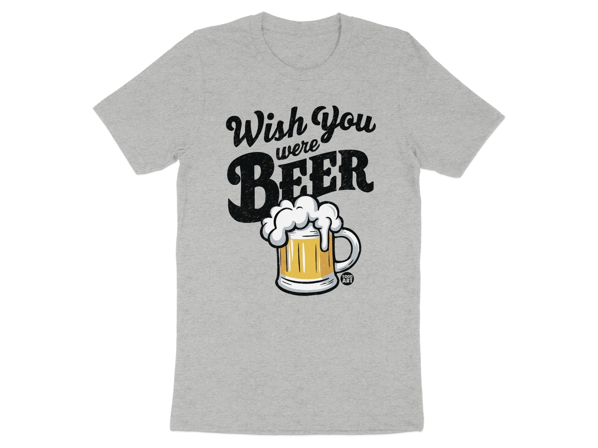 Wish You Were Beer Graphic T-shirt for Beer Lovers