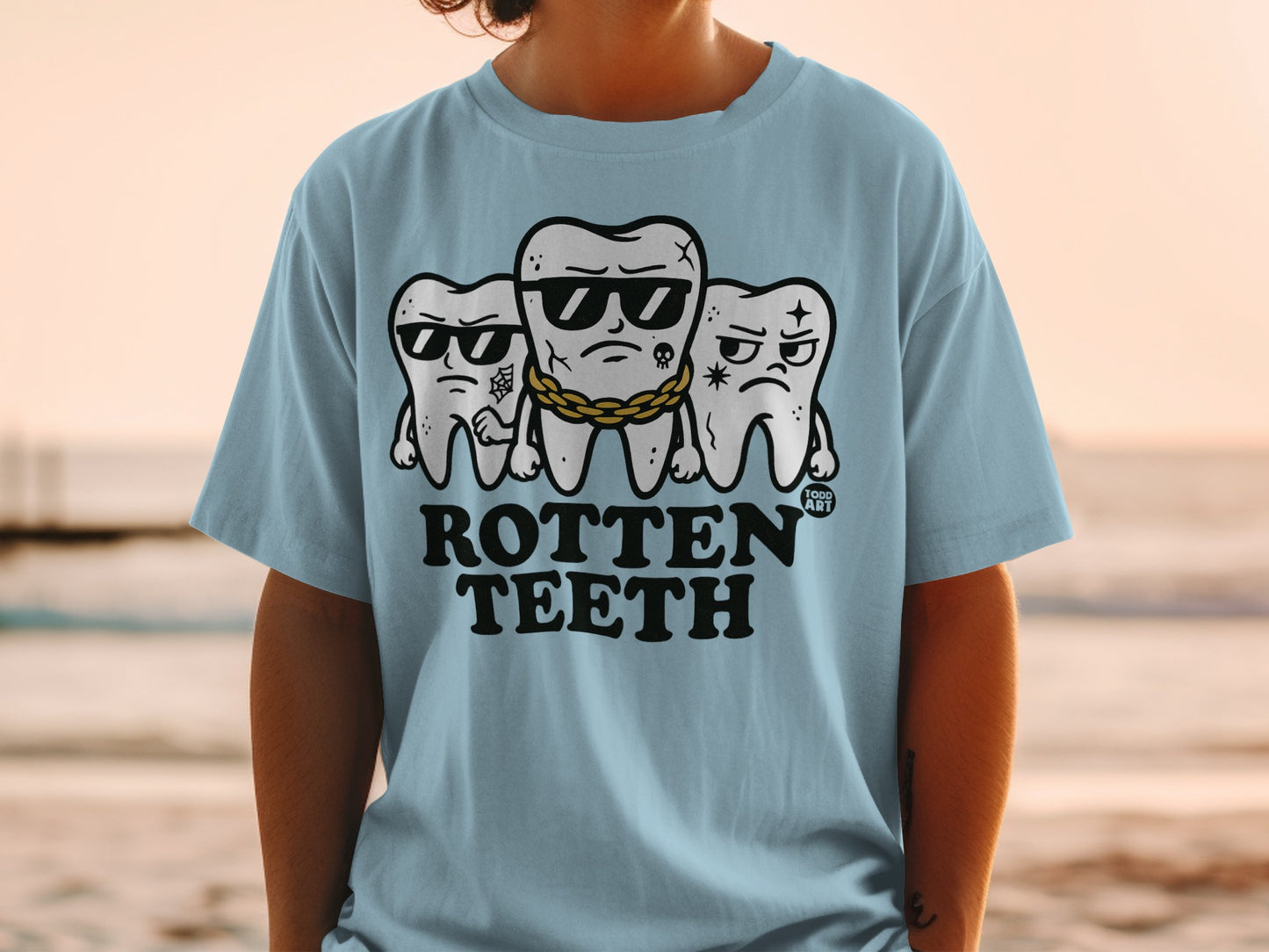 Rotten Teeth Sunglasses Chain Cartoon Design product type